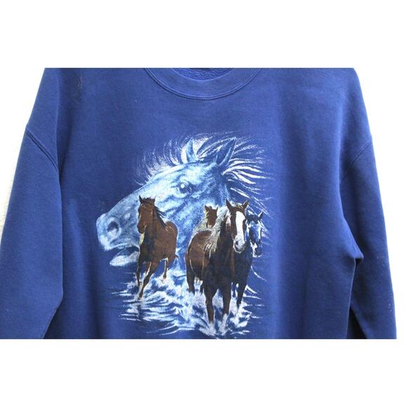 Vintage Cross Country Trail Ride Missouri Horse Sweatshirt Large - Picture 2 of 10